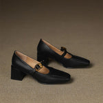 Elena Genuine Leather Heels