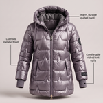 LUXURY WARM HOODED COAT