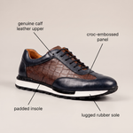 LORENZO LEATHER TRAINERS