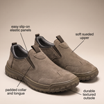 CUSHIONED WALKING SLIP-ONS
