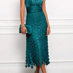 Aurelia | Satin Cutout Midi Dress
