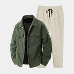 Ivory Corduroy Set - Cross & Crown