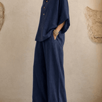 Maribel | Batwing Sleeves and Wide-Leg Pants