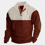 High Collar Corduroy Retro Pullover - Cross & Crown