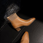Noelle Genuine Leather Heeled Boots