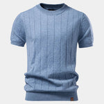 Garrison Texture Crew Top T-Shirt - Cross & Crown