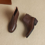 Camila Genuine Leather Ankle Boots