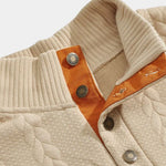 Timberline Long Collar Knit Sweater - Cross & Crown