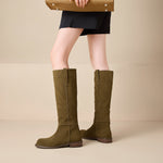 Selma Genuine Suede Knee High Boots