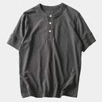 Pure Cotton Henley T-Shirt - Cross & Crown
