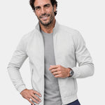 Casual Solid Bomber Jacket - Cross & Crown