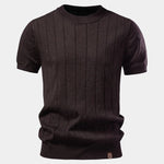 Garrison Texture Crew Top T-Shirt - Cross & Crown