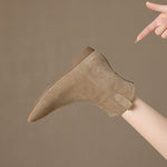 Renata Genuine Suede Chelsea Boots