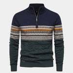 Half Zip Knit Pullover Sweater - Cross & Crown