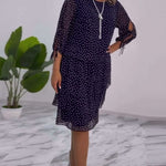 LUNESSA POLKA TIERED DRESS