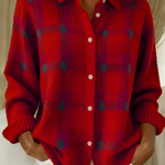ANNA | PLAID KNIT CARDIGAN