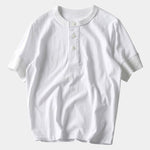 Pure Cotton Henley T-Shirt - Cross & Crown