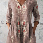 Elise | Long Blouse with V-Neck