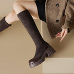 Della Knee High Suede Boots