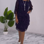 LUNESSA POLKA TIERED DRESS