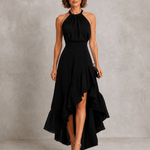 Chloe | Halter Ruffle Hem
