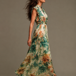 Grace | Painted Tropical Chiffon