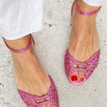 Isadora | Woven Gold Sandals