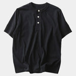 Pure Cotton Henley T-Shirt - Cross & Crown