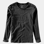 Essential Vintage Cotton Long Sleeve Tee - Cross & Crown