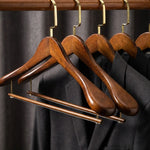 Premium Wood Hanger Set - Cross & Crown