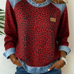 Esmée | Leopard Patchwork Sweater with Flattering Fit and Daily Comfort