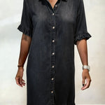 ROSAMERE FLATTERING DENIM DRESS