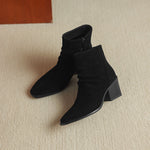 Meren Genuine Suede Ankle Boots