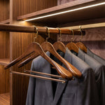 Premium Wood Hanger Set - Cross & Crown
