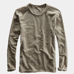 Essential Vintage Cotton Long Sleeve Tee - Cross & Crown