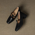 Elena Genuine Leather Heels