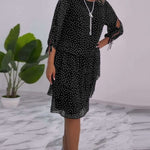LUNESSA POLKA TIERED DRESS