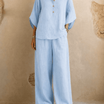 Maribel | Batwing Sleeves and Wide-Leg Pants