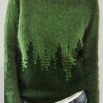 Baumwollpullover mit Vintage-Designs