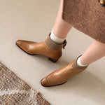 Noelle Genuine Leather Heeled Boots
