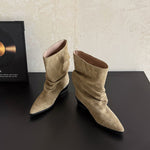 Delia Genuine Leather Mid-Calf Boots