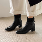 Noelle Genuine Leather Heeled Boots