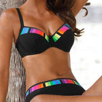 Bakarne® | Two-piece Bikini With Colorful Print