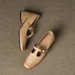 Elena Genuine Leather Heels