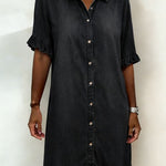 ROSAMERE FLATTERING DENIM DRESS