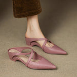 Aluna Genuine Leather Mules