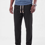 Azure Coast Linen Trousers - Cross & Crown