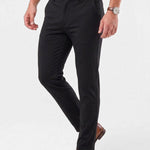 Bamboo Fiber Minimalist Straight Trousers - Cross & Crown