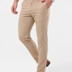 Bamboo Fiber Minimalist Straight Trousers - Cross & Crown