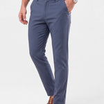 Bamboo Fiber Minimalist Straight Trousers - Cross & Crown